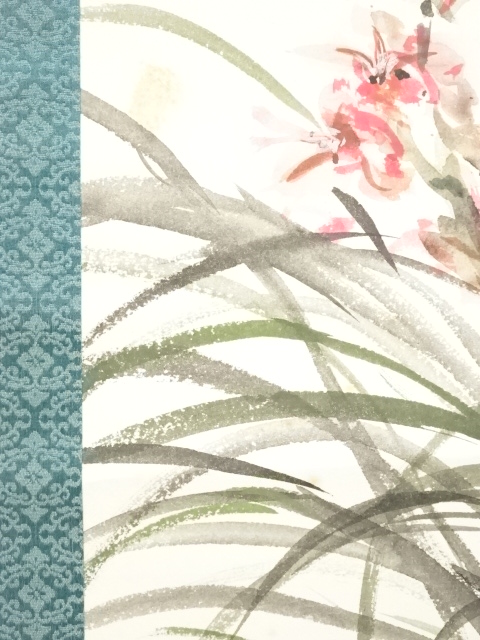 道具 ] - 道具 辛亥（1971年） 勝本正晃筆 洋蘭図 肉筆紙本掛軸（共箱